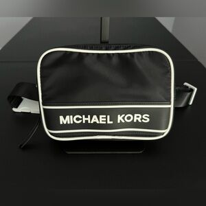 Michael Kors Black and White Belt Bag